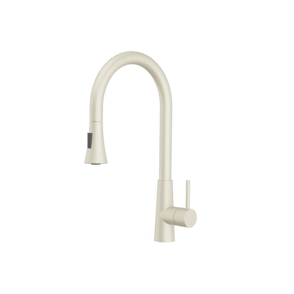 Zest - Dual Spray Stainless Steel Kitchen Faucet With Pull Out | Light Tan