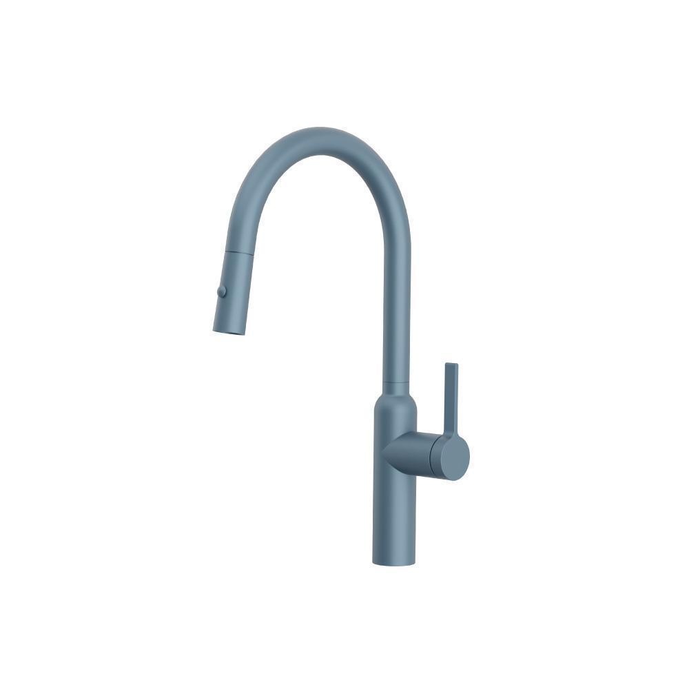 Ziel - Dual Spray Stainless Steel Kitchen Faucet With Pull Out | Blue Platinum