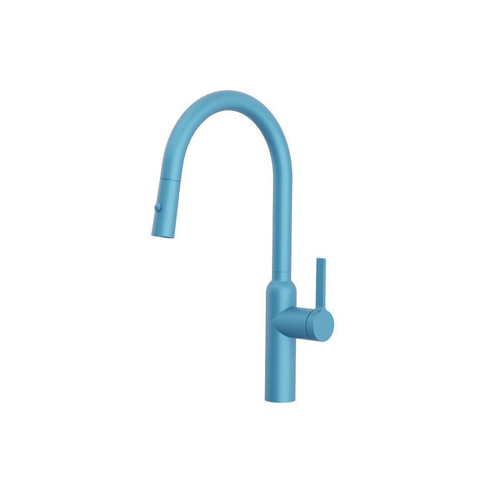 Ziel - Dual Spray Stainless Steel Kitchen Faucet With Pull Out | Sky Blue