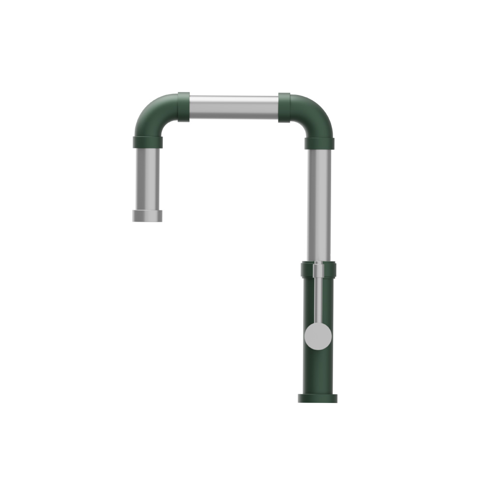 Tanz - Stainless Steel Kitchen Faucet With Side Sprayer | Leaf Green