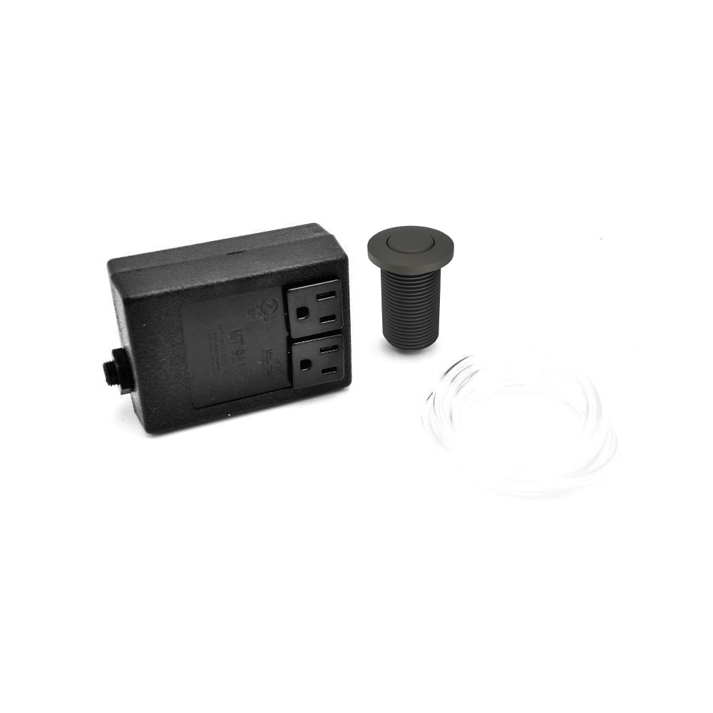 Waste Disposer Air Switch - Round | Dark Green