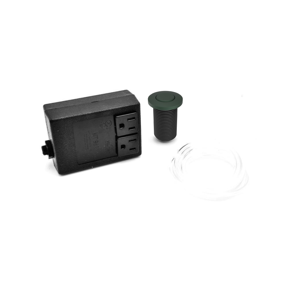 Waste Disposer Air Switch - Round | Leaf Green