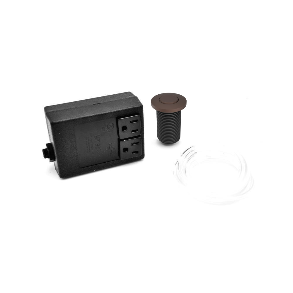 Waste Disposer Air Switch - Round | Vortex Brown