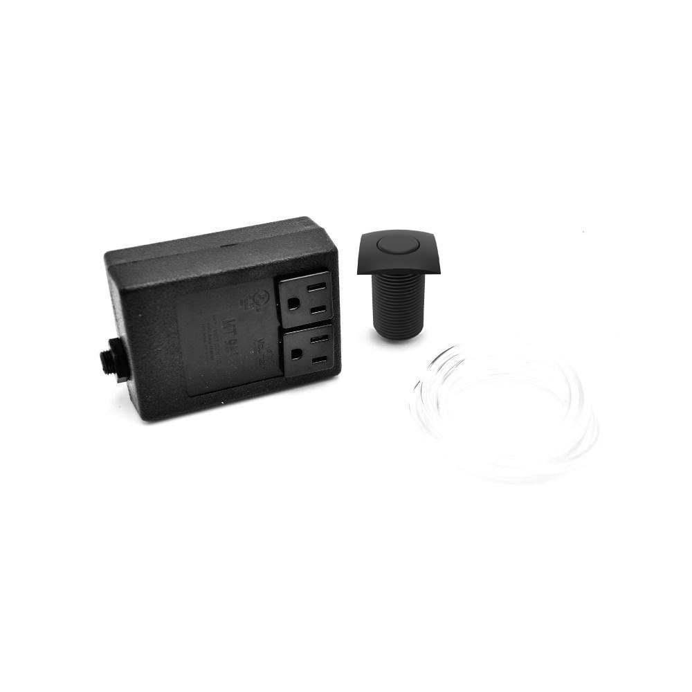 Waste Disposer Air Switch - Square | Gloss Black