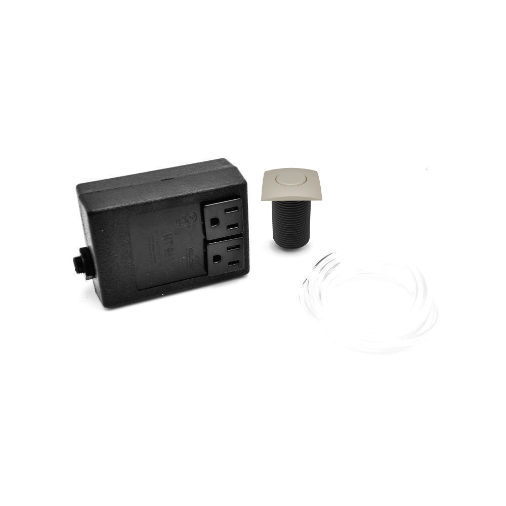 Waste Disposer Air Switch - Square | Light Tan
