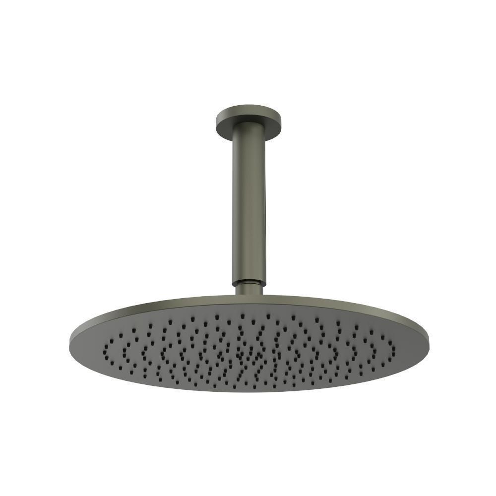 12" Rain Head with 6" Ceiling Mount Arm | Gun Metal Grey