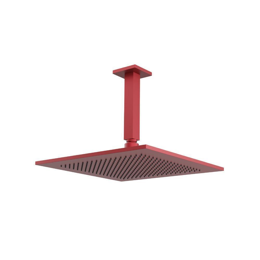 12" Rain Head with 6" Ceiling Mount Arm | Crimson