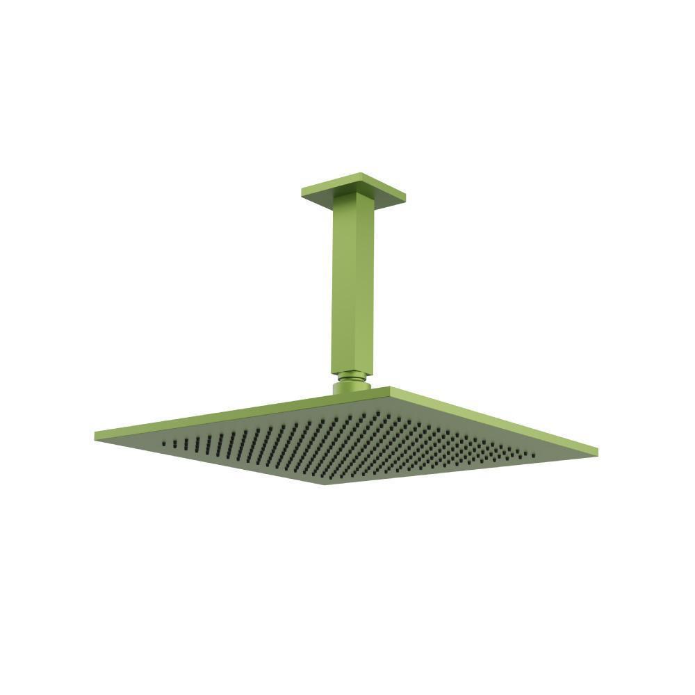 12" Rain Head with 6" Ceiling Mount Arm | Isenberg Green