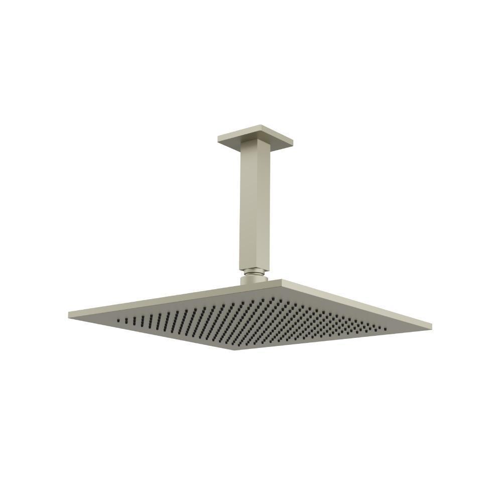12" Rain Head with 6" Ceiling Mount Arm | Light Verde