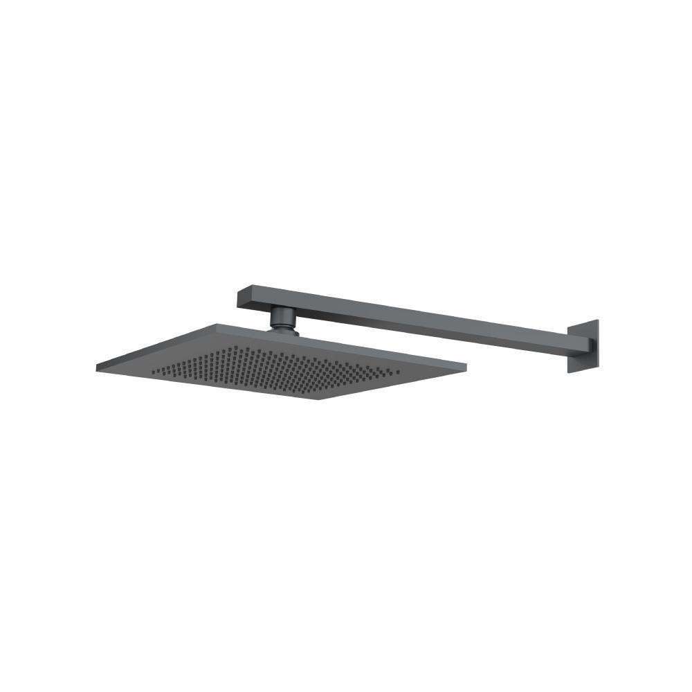 10" Rain Head with 15" Arm | Rock Grey