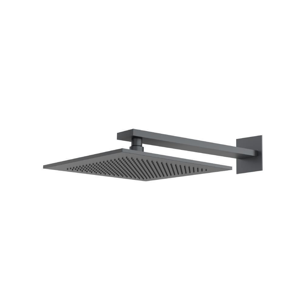 12" Rain Head with 16" Arm | Rock Grey