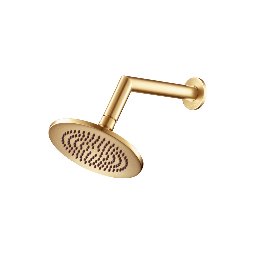 6" Rain Head with 7" Arm | Brushed Bronze PVD