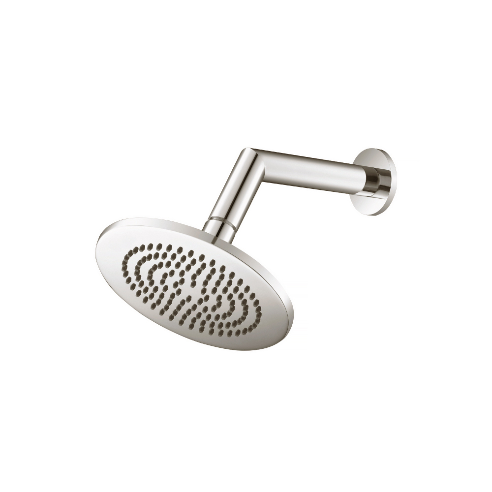 6" Rain Head with 7" Arm | Polished Nickel PVD