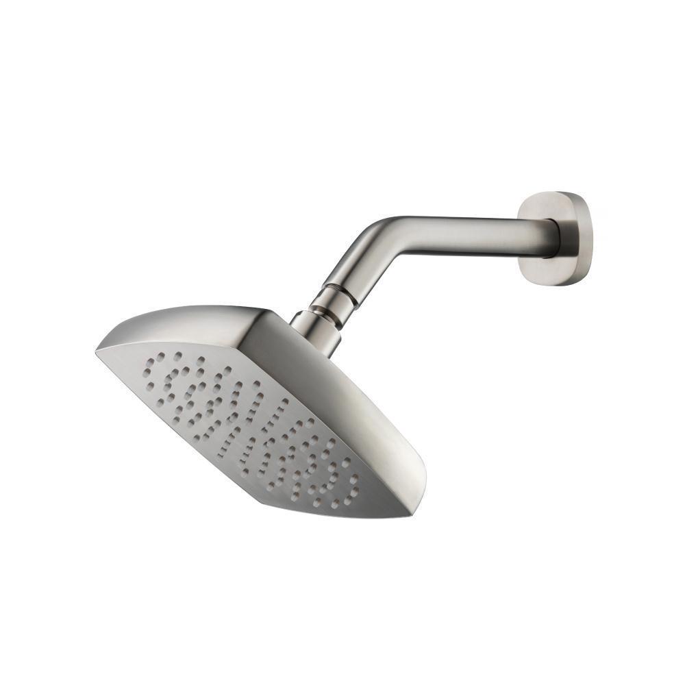 7" Rain Head with 8" Arm | Brushed Nickel PVD