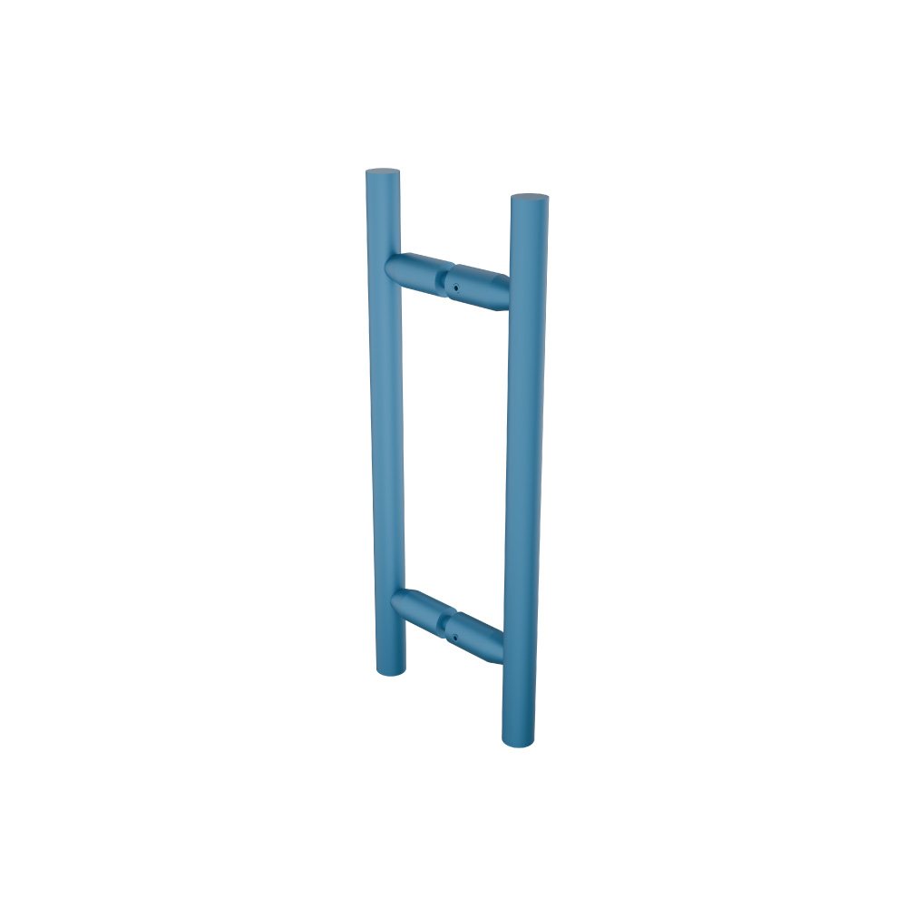 8" Back-To-Back Shower Door Pull Handle | Sky Blue