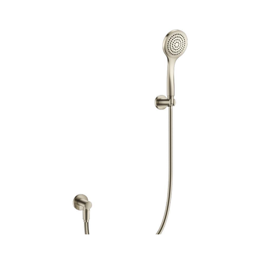 Hand Shower Set with Holder and Elbow | Brushed Nickel PVD