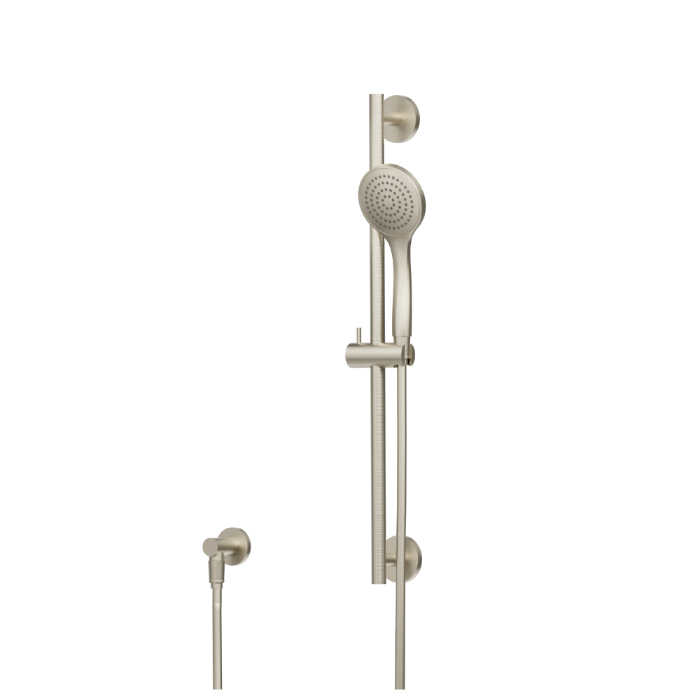 Hand Shower Set with Slide Bar and Elbow | Brushed Nickel PVD