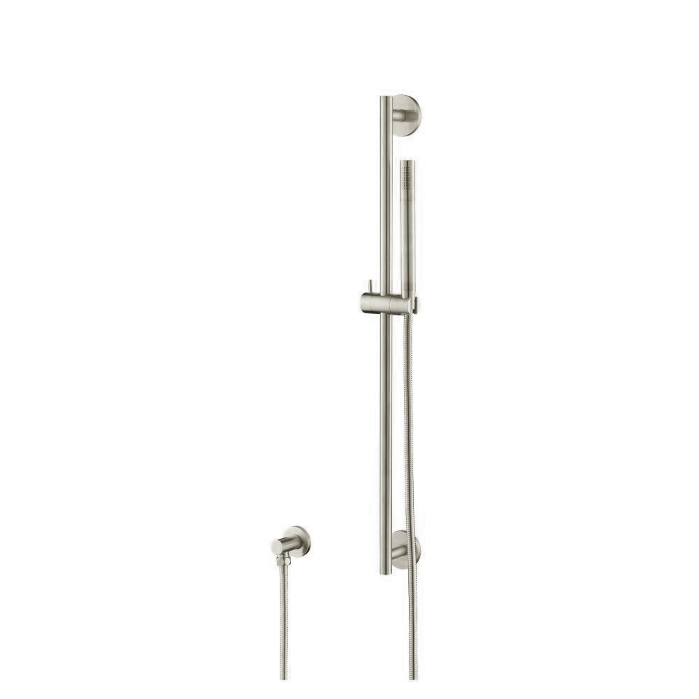 Hand Shower Set with Slide Bar and Elbow | Brushed Nickel PVD