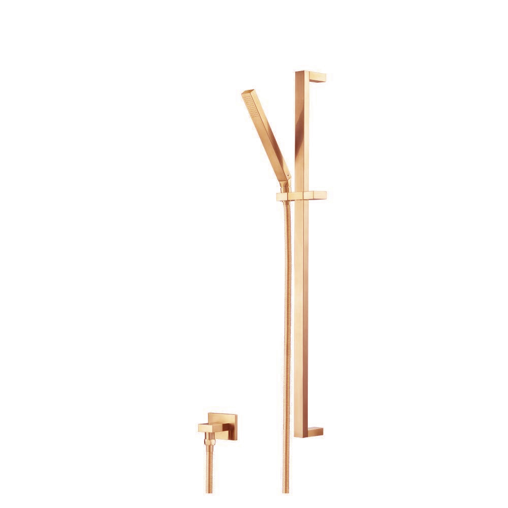 Hand Shower Set with Slide Bar and Elbow | Brushed Bronze PVD