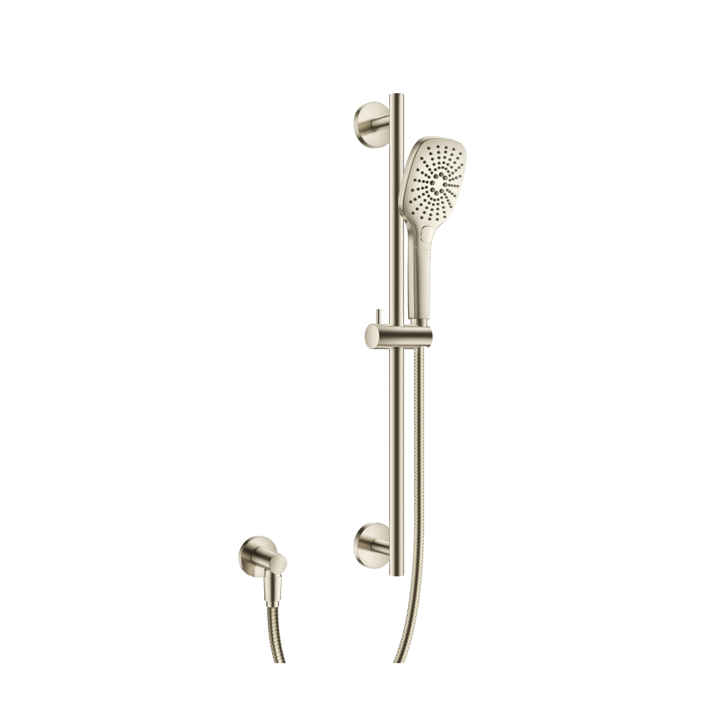 Hand Shower Set with Slide Bar and Elbow | Brushed Nickel PVD