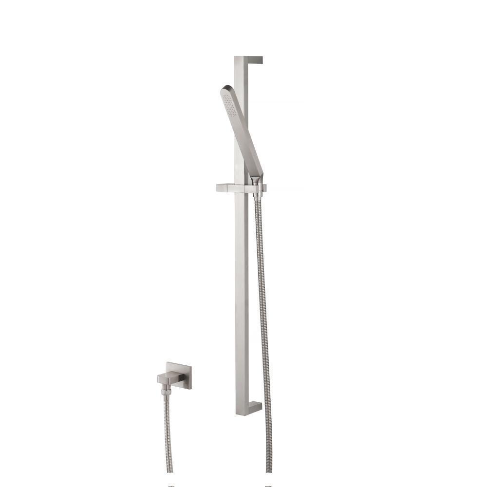 Hand Shower Set with Slide Bar and Elbow | Brushed Nickel PVD