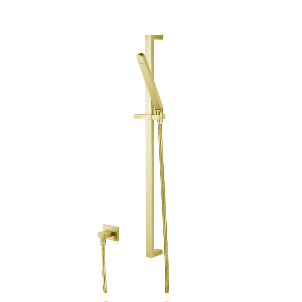 Hand Shower Set with Slide Bar and Elbow | Satin Brass PVD