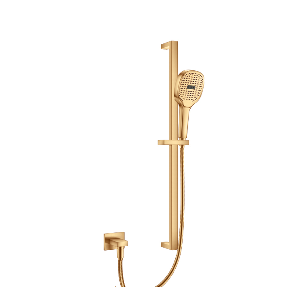 Hand Shower Set with Slide Bar and Elbow | Brushed Bronze PVD