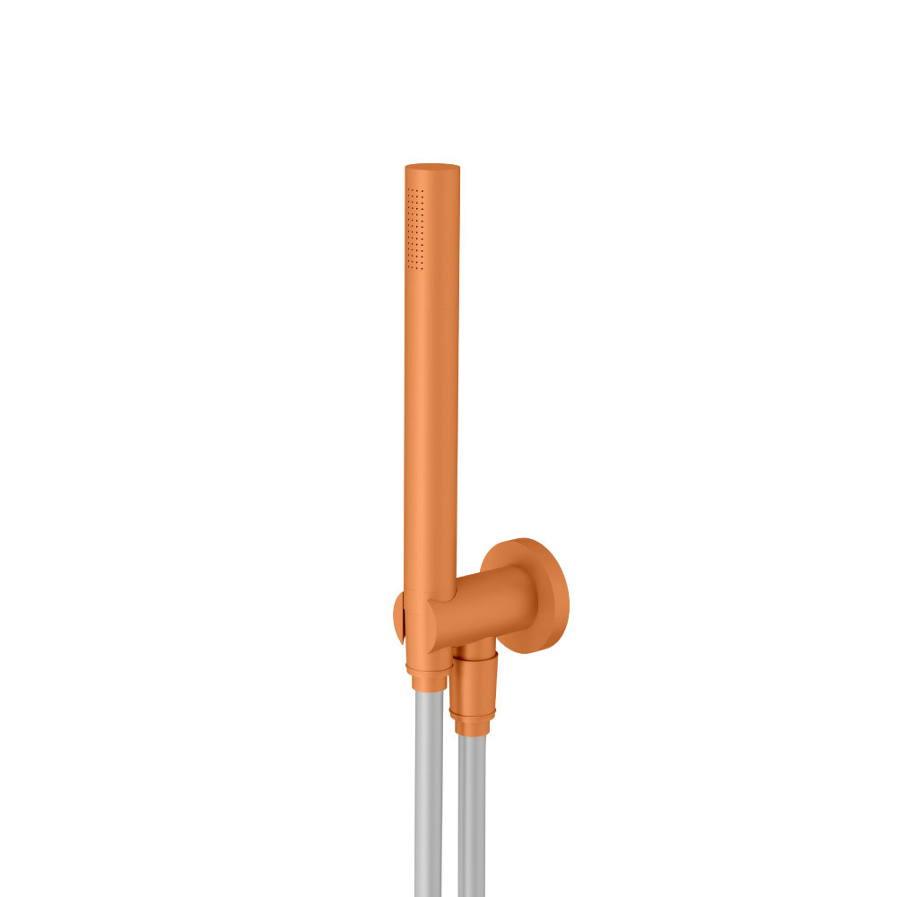 Hand Shower Set with Holder and Elbow Combo | Terracotta Orange