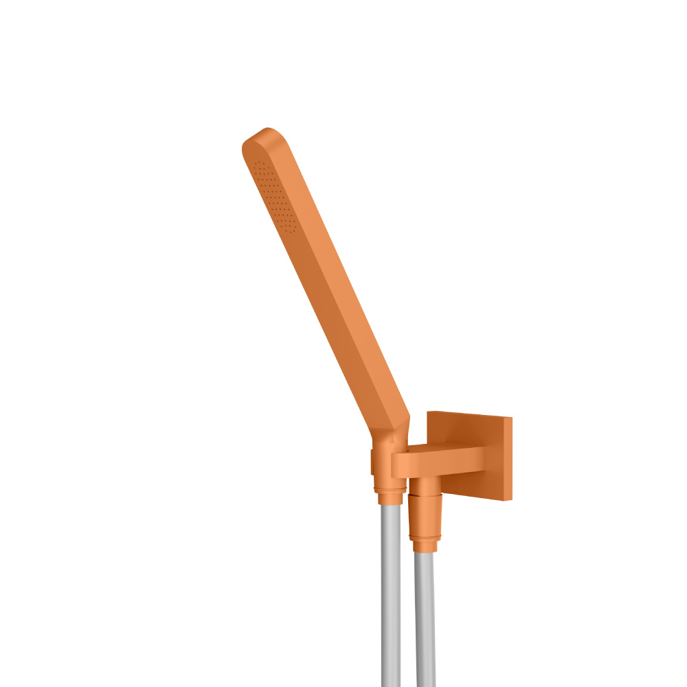 Hand Shower Set with Holder and Elbow Combo | Terracotta Orange