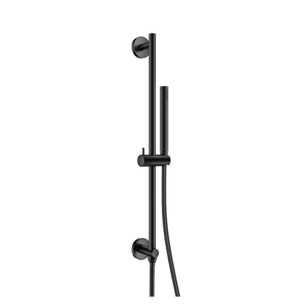 Hand Shower Set with Slide Bar, Integrated Elbow & Hose | Matte Black