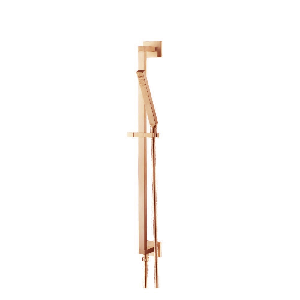 Hand Shower Set with Slide Bar, Integrated Elbow & Hose | Brushed Bronze PVD