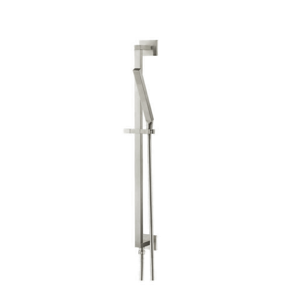 Hand Shower Set with Slide Bar, Integrated Elbow & Hose | Brushed Nickel PVD