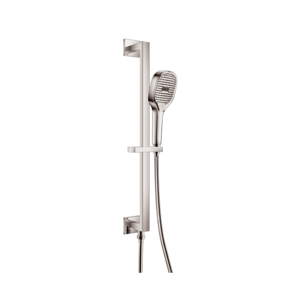 Hand Shower Set with Slide Bar, Integrated Elbow & Hose | Polished Nickel PVD