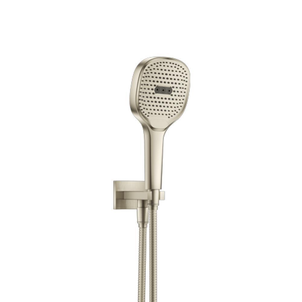 Hand Shower Set with Holder and Elbow Combo | Brushed Nickel PVD