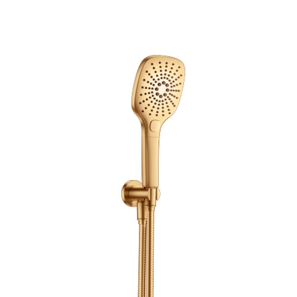 Hand Shower Set with Holder and Elbow Combo | Brushed Bronze PVD