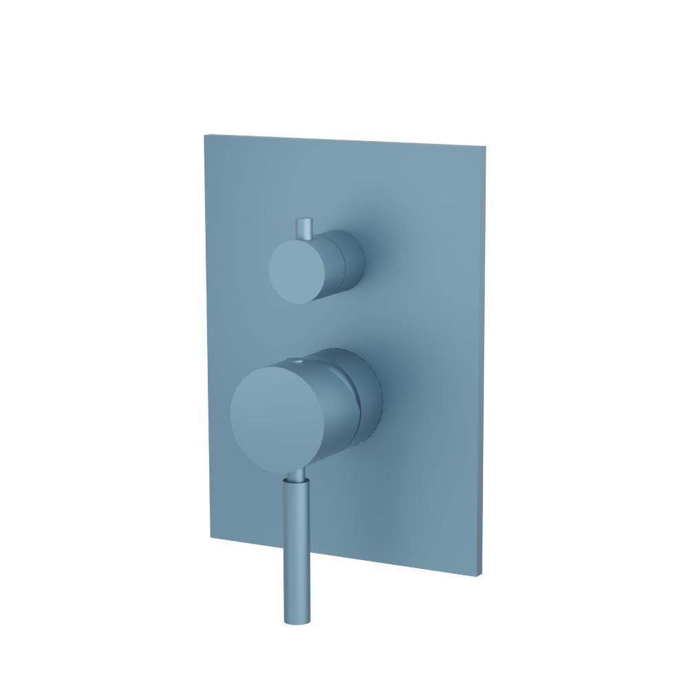 Tub / Shower Trim With Pressure Balance Valve - 2-Output | Blue Platinum