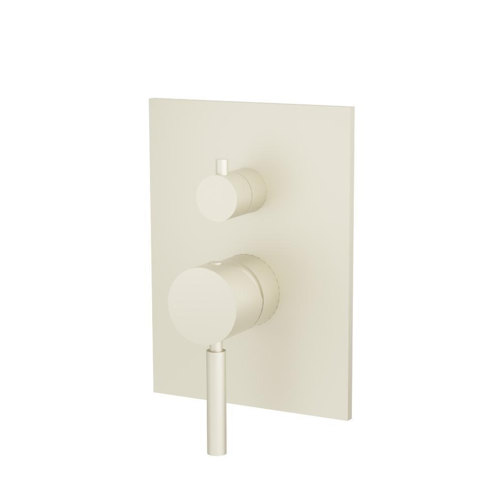 Tub / Shower Trim With Pressure Balance Valve - 2-Output | Light Tan