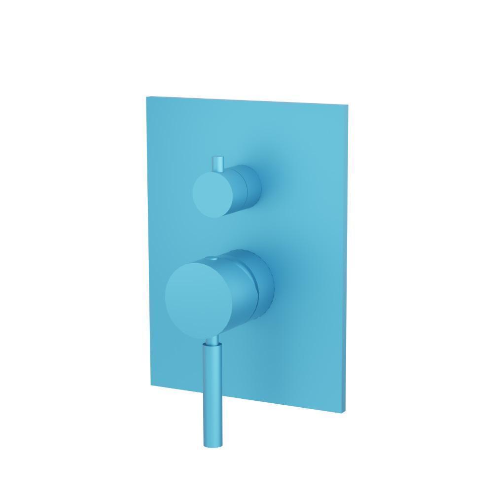 Tub / Shower Trim With Pressure Balance Valve - 2-Output | Sky Blue