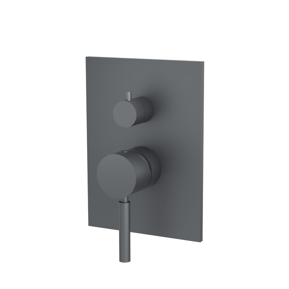 Tub / Shower Trim - 2-Output | Rock Grey
