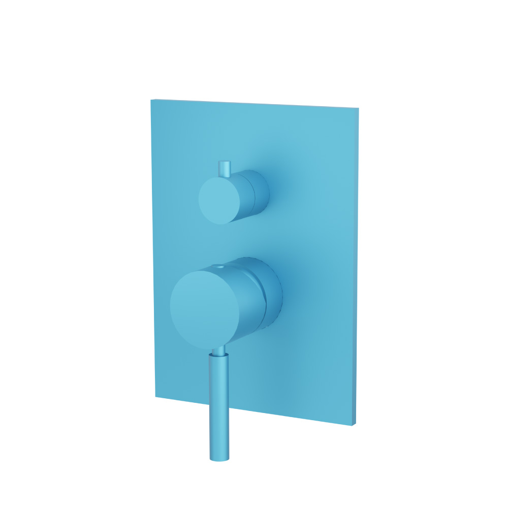 Tub / Shower Trim - 2-Output | Sky Blue