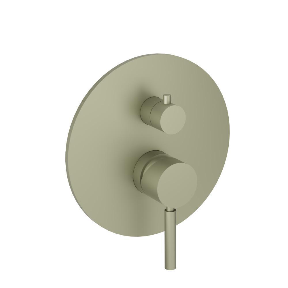 Tub / Shower Trim With Pressure Balance Valve - 2-Output | Army Green