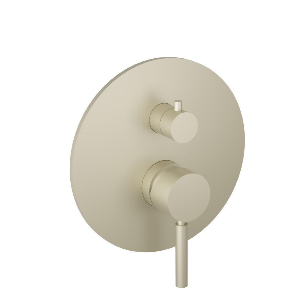 Tub / Shower Trim With Pressure Balance Valve - 2-Output | Light Tan