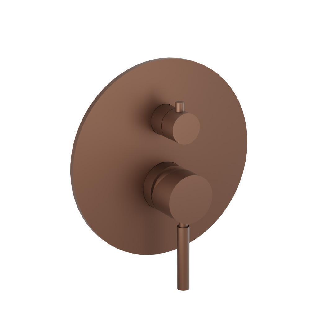 Tub / Shower Trim With Pressure Balance Valve - 2-Output | Vortex Brown