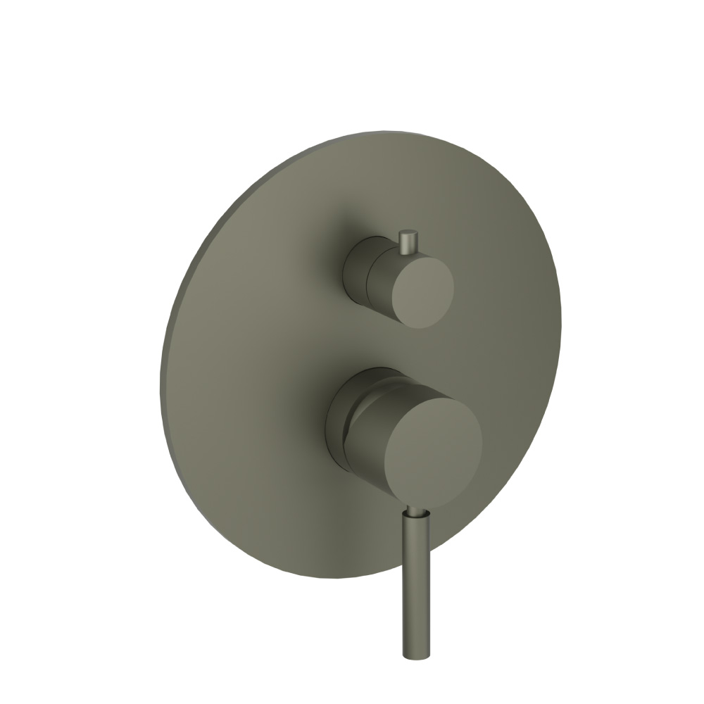 Tub / Shower Trim With Pressure Balance Valve - 3-Output | Gun Metal Grey