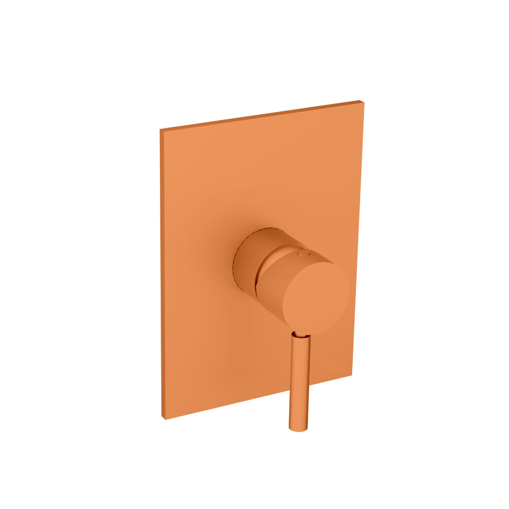 Shower Trim With Pressure Balance Valve | Terracotta Orange