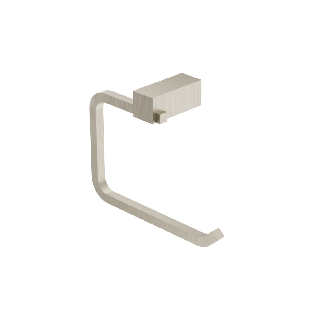 Brass Toilet Paper Holder | Brushed Nickel PVD