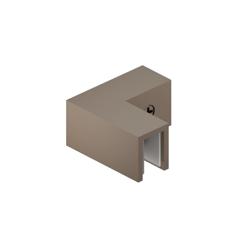 90 Degree Glass to Glass Sleeve Over Clamp