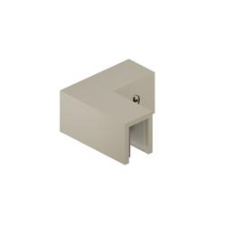 90 Degree Glass to Glass Sleeve Over Clamp