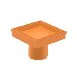 4" Tile Insert Floor Drain with 2" Outlet