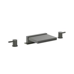 3 Hole Deck Mount Cascade / Sheet Flow Roman Tub Faucet